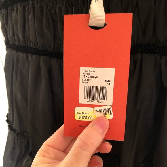 NWT NEW Hunter Bell Fleur Dress in Onyx Size XS - Picture 11 of 12